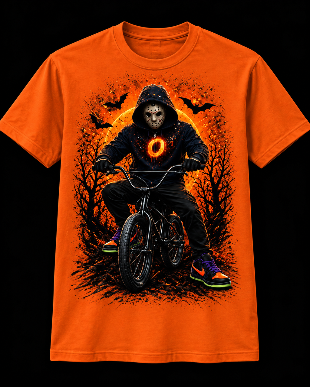 Omari “Fright Night” Tee – Halloween Orange (Copy)
