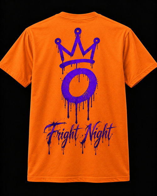 Omari “Fright Night” Tee – Halloween Orange (Copy)